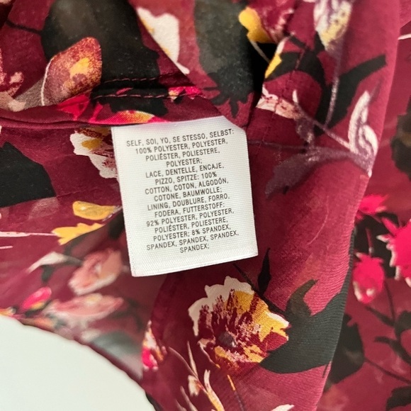 Anthropologie Meadow Rue Boho Ruffle Floral Lace Sheer Blouse - Picture 6 of 7